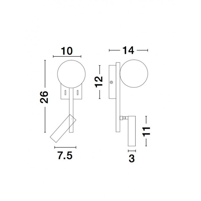 Бра Nova Luce 9919530 Joline