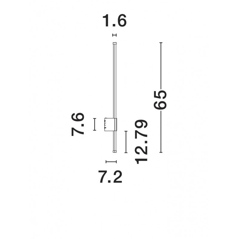 Бра - Nova Luce 9923406 Ridge, 12 Вт, 1073 лм, 3000К