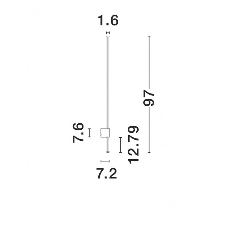 Бра - Nova Luce 9923408 Ridge, 19 Вт, 1636 лм, 3000К