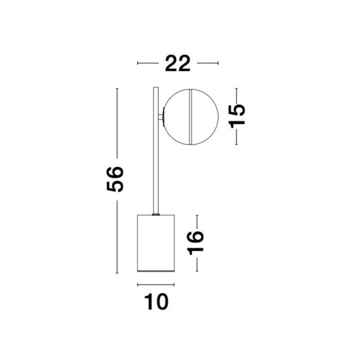 Настільна лампа Nova Luce 9960618 Cantona