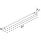 Светильник линейный LTX IN_LINE LINEA 800 DALI 4x, L800mm, W24.5mm, H48mm, LED 18W, 4000К, опаловый/черный (06.8000.18.940.BK.DALI.4x)
