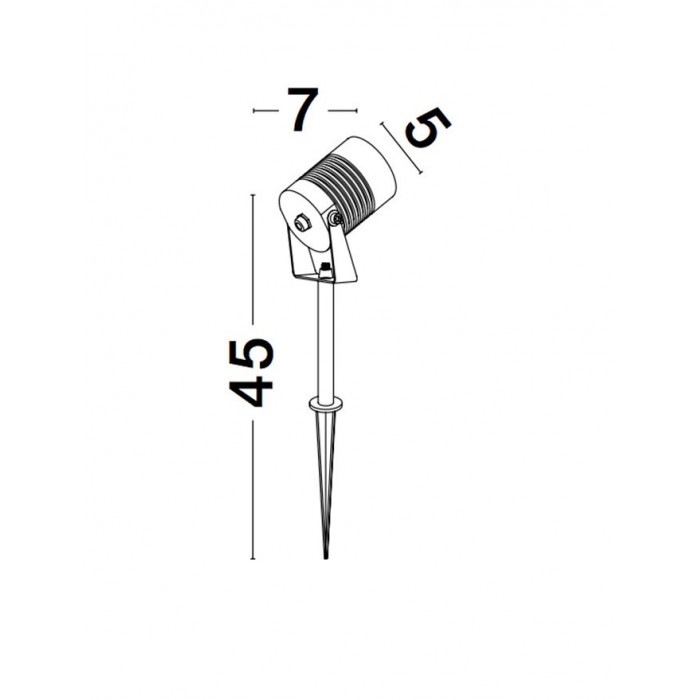 Спот - Nova Luce 9971455 Stake, 5 Вт, 378 лм, 3000K