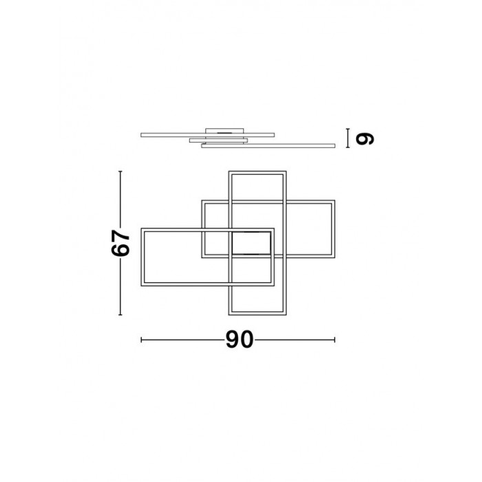 Люстра - Nova Luce 9977001 Bilbao, 55 Вт, 3550 лм, 3000K