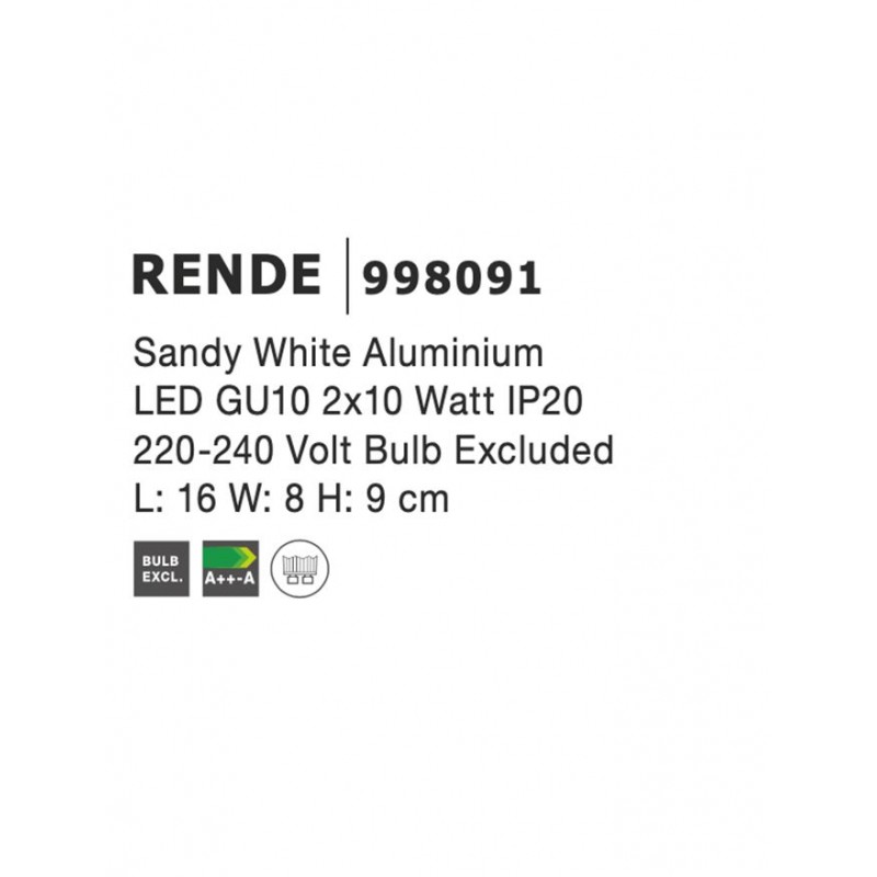 Точечный светильник Nova Luce 998091 Rende