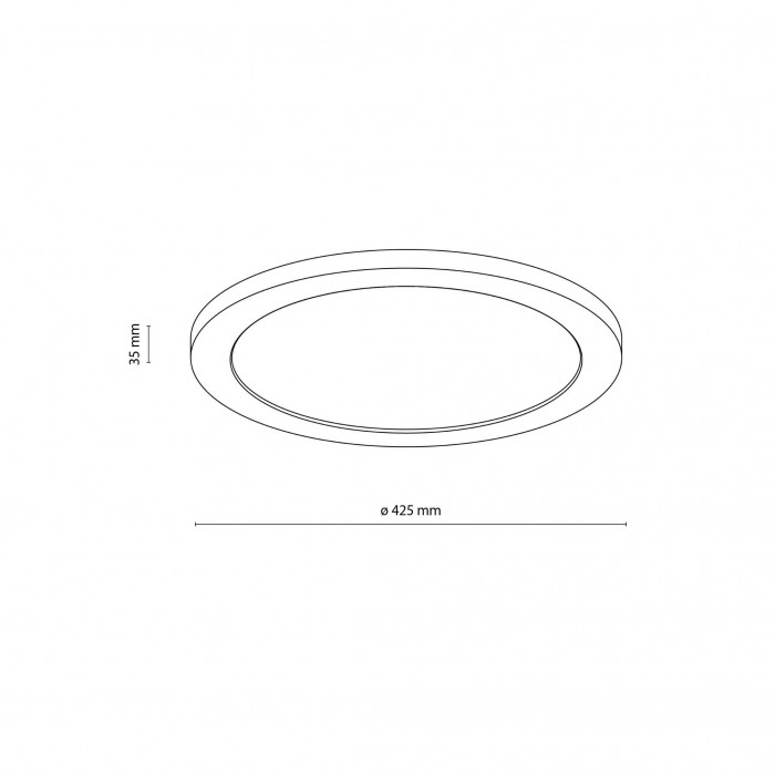 Потолочный светильник TK Lighting 18011 Aqua Wood, 36 Вт, 4080 лм, 3000К/4000К/6500К