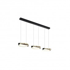 Підвісний світильник Searchlight 62330-3GO Aerial 3Lt LED Bar Pendant, Gold and Black Metal, 35 Вт, 1676 лм, 3000К