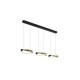 Підвісний світильник Searchlight 62330-3GO Aerial 3Lt LED Bar Pendant, Gold and Black Metal, 35 Вт, 1676 лм, 3000К
