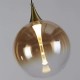 Підвісний світильник Searchlight 76410BK Alchemy LED Pendant Lamp, Black metal and Amber Glass, 5 Вт, 292 лм, 3000К