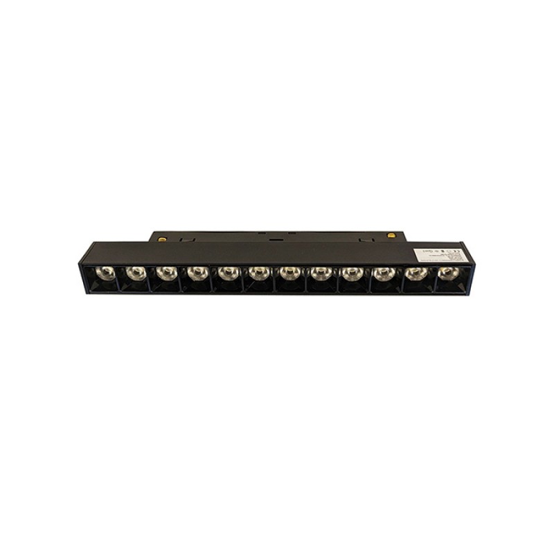 Магнитный трековый светильник Azzardo AZ5471 Alfa Kira II Track Magnetic 12W 3000K BK, 12 Вт, 1088 лм, 3000K