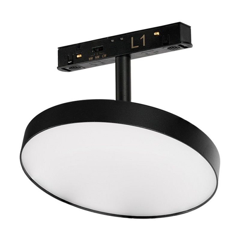 Магнитный трековый светильник Azzardo AZ6257 ALFA MITUS TRACK MAGNETIC 2LINE 18W CCT SWITCH DIM BK, 18 Вт, 3000K/4000K/6000K