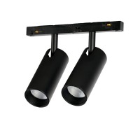 Магнитный трековый светильник Azzardo AZ6253 ALFA NIKO 2 TRACK MAGNETIC 2LINE 2X12W CCT SWITCH DIM BK, 12 Вт, 3000K/4000K/6000K