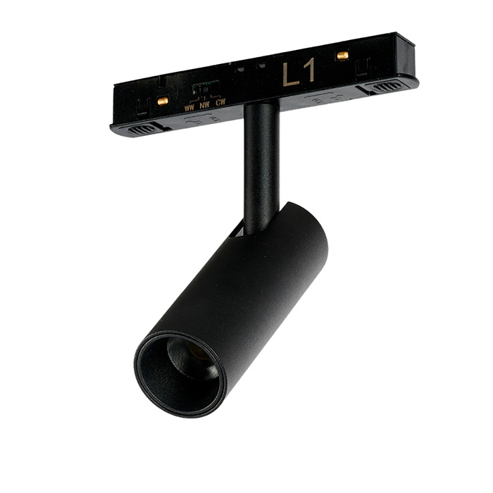 Магнітний трековий світильник Azzardo AZ6249 ALFA NIKO TRACK MAGNETIC 2LINE 7W CCT SWITCH DIM BK, 7 Вт, 3000K/4000K/6000K