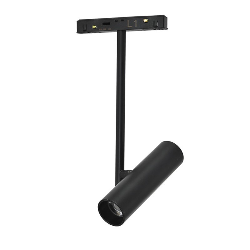 Магнитный трековый светильник Azzardo AZ6254 ALFA PORTO TRACK MAGNETIC 2LINE 12W CCT SWITCH DIM BK/BK, 12 Вт, 3000K/4000K/6000K