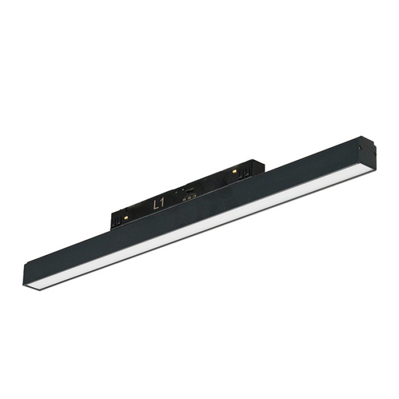 Магнитный трековый светильник Azzardo AZ6237 ALFA SAGA TRACK MAGNETIC 2LINE 24W CCT SWITCH DIM BK, 24 Вт, 3000/4000/6000K