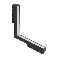 Магнитный трековый светильник Azzardo AZ6245 ALFA SAGA TRACK MAGNETIC 2LINE CORNER B 24W CCT SWITCH DIM BK, 24 Вт, 3000K/4000K/6000K