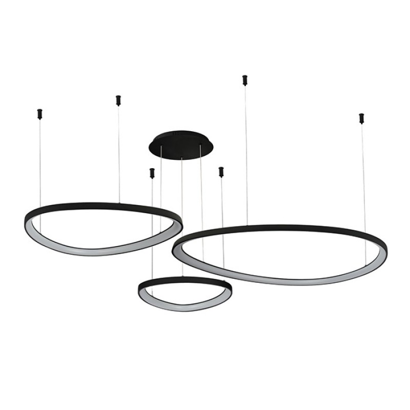 Люстра Azzardo AZ5775 AMANDA PENDANT 42+62+82 CCT SWITCH 3-STEP DIMM GO, 170 Вт, 13600 лм, 3000К/4000К/6000К