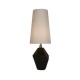 Настільна лампа Searchlight EU88250BK Apex 1Lt Table Lamp, Antique Brass Metal Black Resin, White