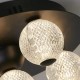 Люстра - Searchlight 20923BK Asteroid LED Flush, Black Metal with Clear Acrylic Balls, 21 Вт, 1424 лм, 3000К