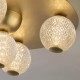Люстра Searchlight 20923GO Asteroid Led Flush,Gold Metal with Clear Acrylic Balls, 21 Вт, 1424 лм, 3000К