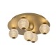 Люстра Searchlight 20923GO Asteroid Led Flush,Gold Metal with Clear Acrylic Balls, 21 Вт, 1424 лм, 3000К