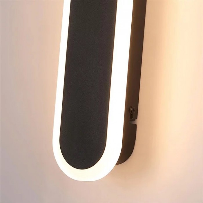 Настенный светильник Searchlight 88710-300 Bordo LED Outdoor Wall Light, Length 300mm, Black, 6 Вт, 477 лм, 2700К-3000К-4000К Настенный светильник Searchlight 88710-300 Bordo LED Outdoor Wall Light, Length 300mm, Black, 6 Вт, 477 лм, 2700К-3000К-4000К