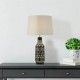 Настільна лампа Searchlight EU60059BK Bourne Table Lamp - Black & White Ceramic