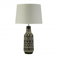 Настільна лампа Searchlight EU60059BK Bourne Table Lamp - Black & White Ceramic