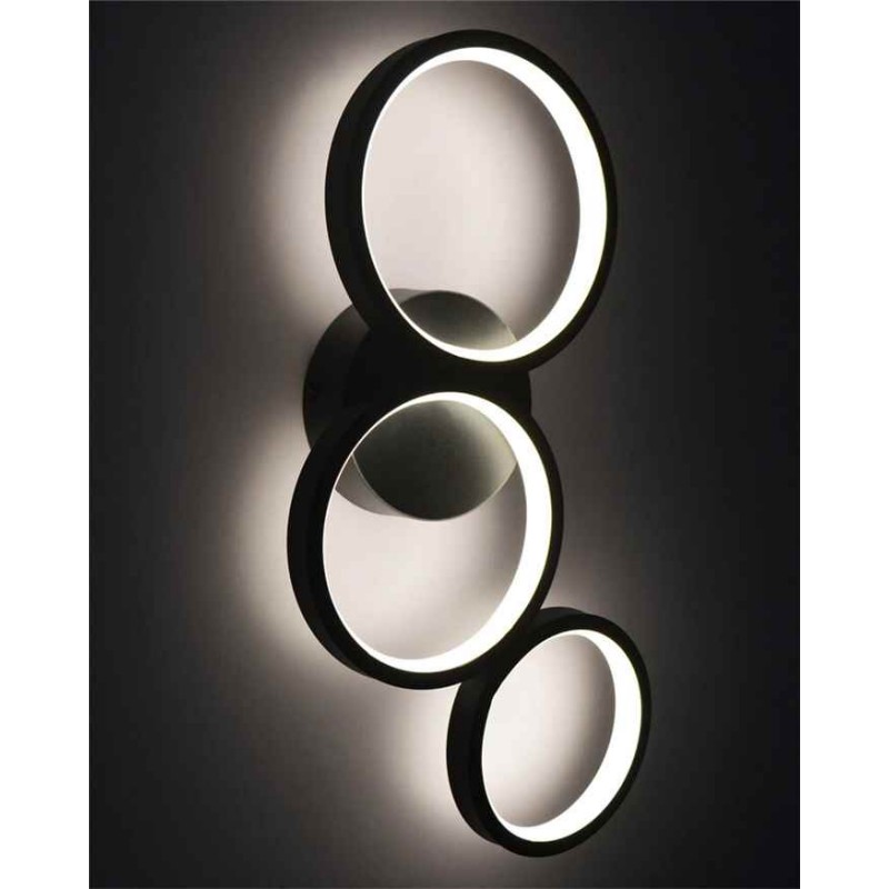 Бра, настінний світильник Goldlux 331038 Flamenco LED 1x23W 4000K 36000Lm IP20 чорний