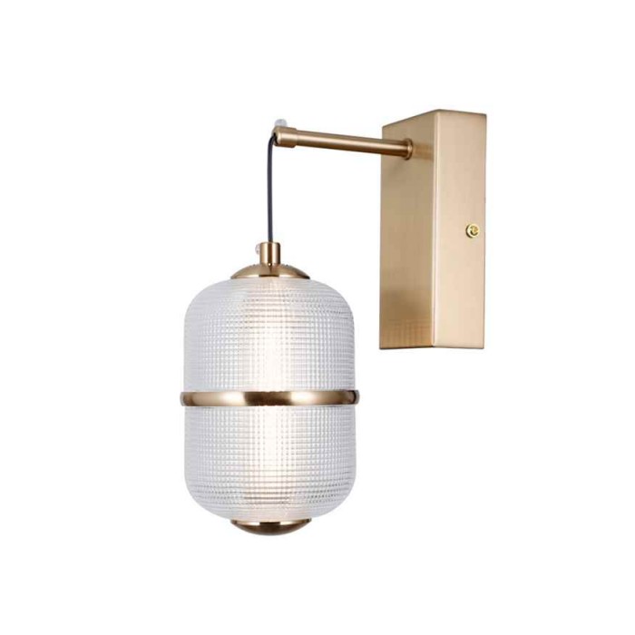 Бра, настінний світильник Italux WL-34375-1-HBR Alani LED 1x6W 3000K 588Lm IP20 золотий
