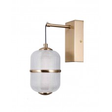 Бра, настінний світильник Italux WL-34375-1-HBR Alani LED 1x6W 3000K 588Lm IP20 золотий
