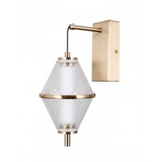 Бра, настінний світильник Italux WL-34395-1-HBR Fuente LED 1x5W 3000K 422Lm IP20 золотий