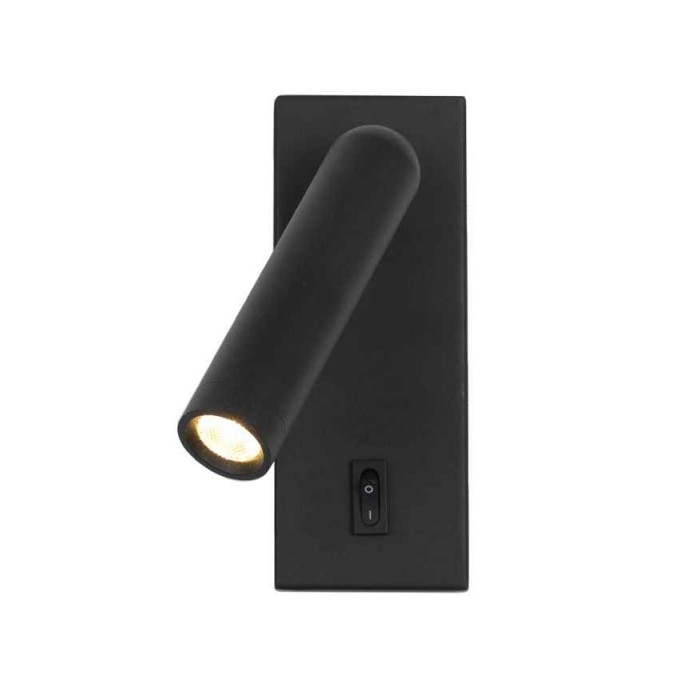 Бра, настенный светильник Italux WL-46376-1-BK Nova LED 1x2.5W 3000K 153Lm IP20 черный