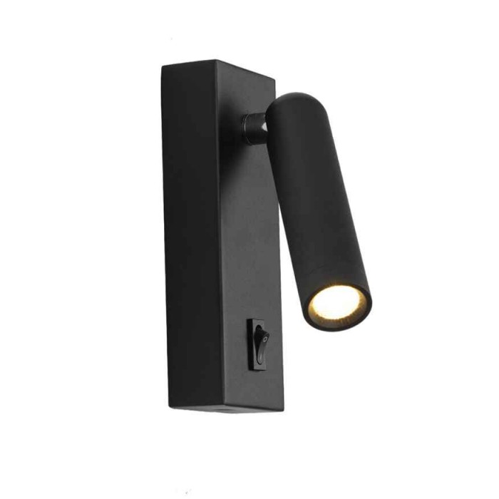 Бра, настенный светильник Italux WL-46376-1-BK Nova LED 1x2.5W 3000K 153Lm IP20 черный