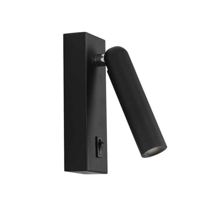 Бра, настенный светильник Italux WL-46376-1-BK Nova LED 1x2.5W 3000K 153Lm IP20 черный