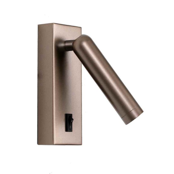 Бра, настенный светильник Italux WL-46376-1-CF Nova LED 1x2.5W 3000K 153Lm IP20 коричневый