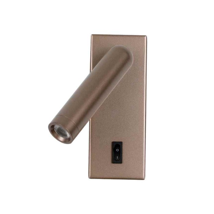 Бра, настенный светильник Italux WL-46376-1-CF Nova LED 1x2.5W 3000K 153Lm IP20 коричневый