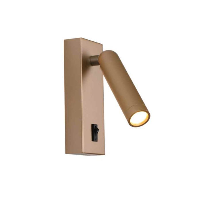 Бра, настенный светильник Italux WL-46376-1-GD Nova LED 1x2.5W 3000K 153Lm IP20 золотой