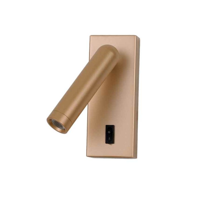 Бра, настенный светильник Italux WL-46376-1-GD Nova LED 1x2.5W 3000K 153Lm IP20 золотой