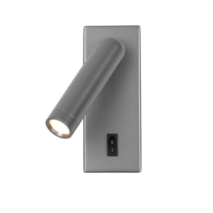 Бра, настенный светильник Italux WL-46376-1-GR Nova LED 1x2.5W 3000K 153Lm IP20 серый