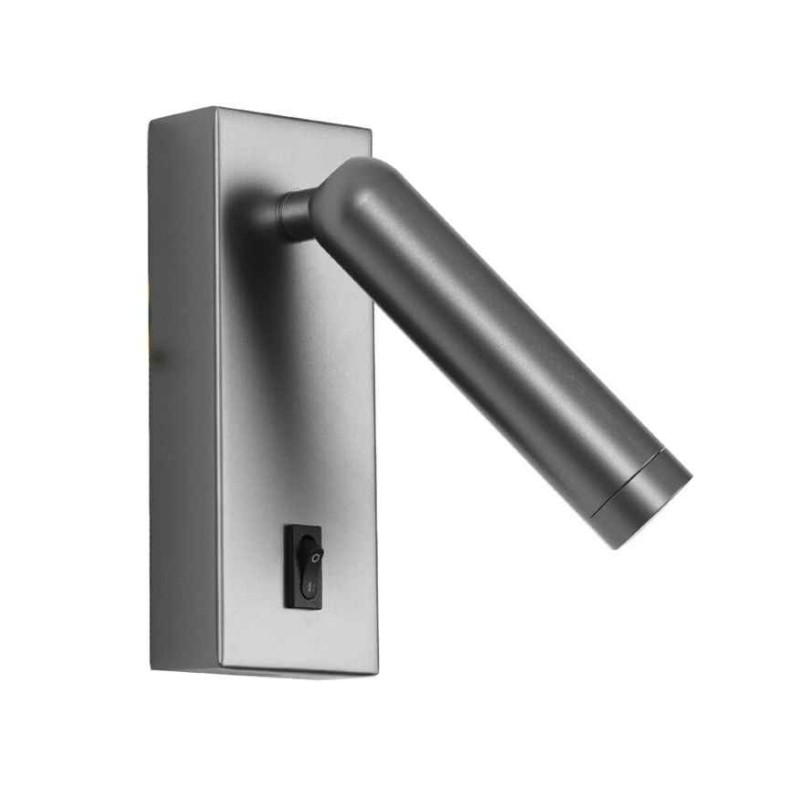 Бра, настінний світильник Italux WL-46376-1-GR Nova LED 1x2.5W 3000K 153Lm IP20 сірий