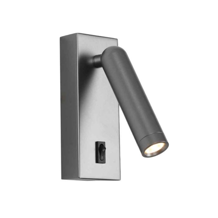 Бра, настенный светильник Italux WL-46376-1-GR Nova LED 1x2.5W 3000K 153Lm IP20 серый