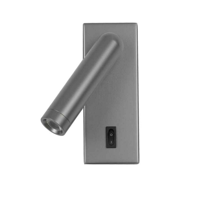 Бра, настінний світильник Italux WL-46376-1-GR Nova LED 1x2.5W 3000K 153Lm IP20 сірий