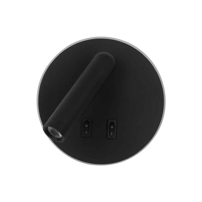 Бра, настенный светильник Italux WL-53742-1-BK Furla LED 1x8W 3000K 516Lm IP20 черный