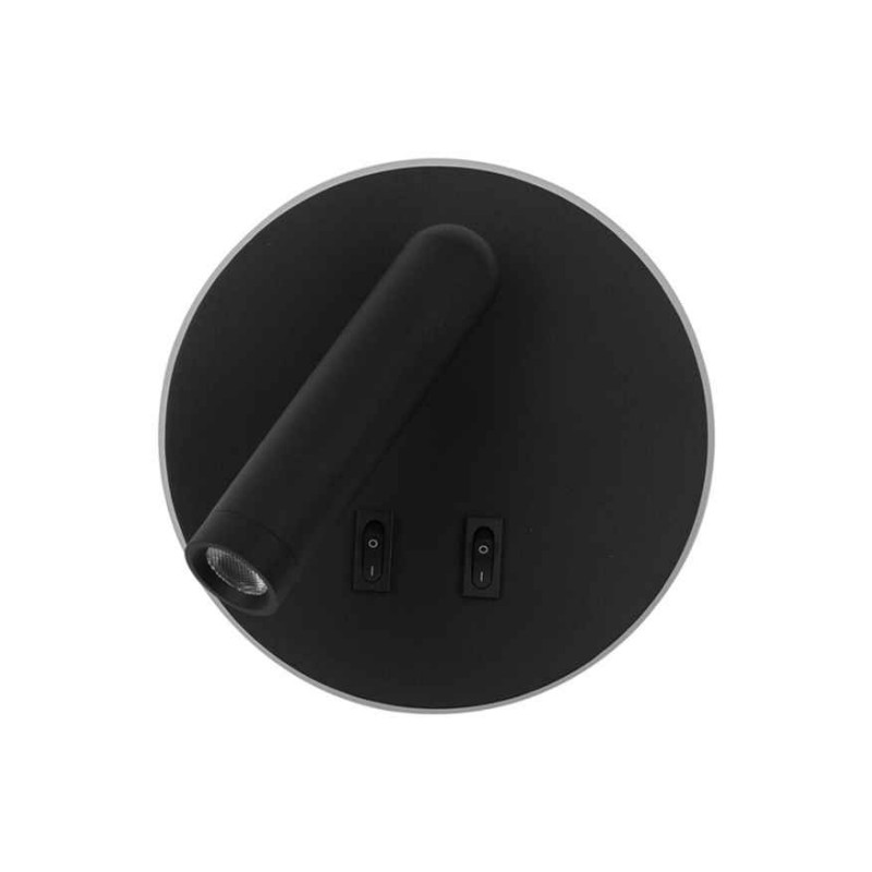 Бра, настінний світильник Italux WL-53742-1-BK Furla LED 1x8W 3000K 516Lm IP20 чорний