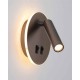 Бра, настенный светильник Italux WL-53742-1-CF Furla LED 1x8W 3000K 516Lm IP20 коричневый