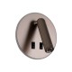 Бра, настенный светильник Italux WL-53742-1-CF Furla LED 1x8W 3000K 516Lm IP20 коричневый