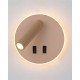 Бра, настінний світильник Italux WL-53742-1-GD Furla LED 1x8W 3000K 516Lm IP20 золотий