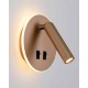 Бра, настінний світильник Italux WL-53742-1-GD Furla LED 1x8W 3000K 516Lm IP20 золотий