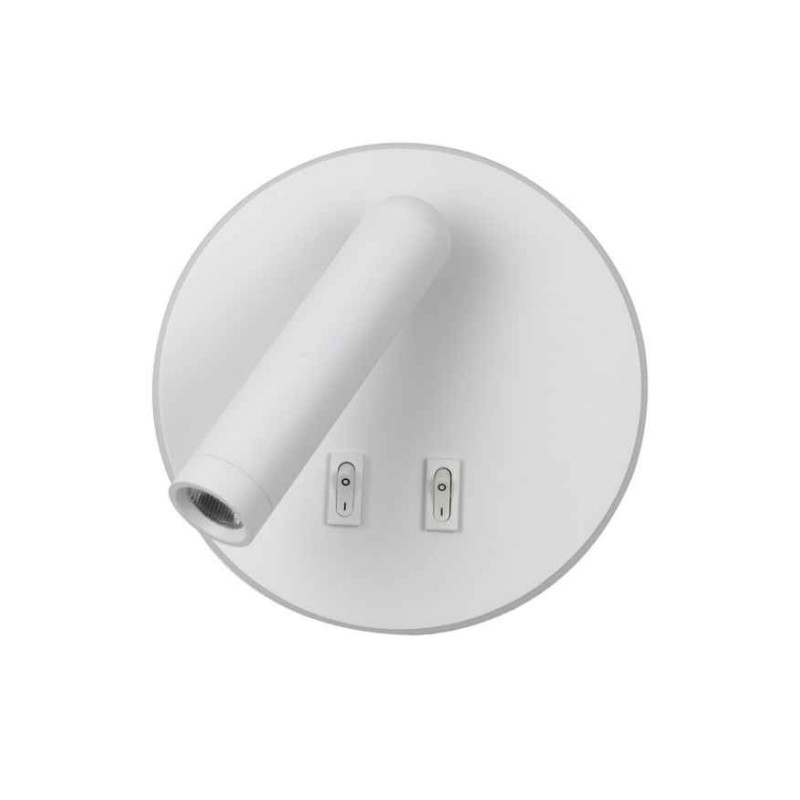 Бра, настінний світильник Italux WL-53742-1-WH Furla LED 1x8W 3000K 516Lm IP20 білий