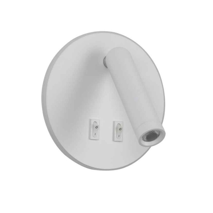 Бра, настенный светильник Italux WL-53742-1-WH Furla LED 1x8W 3000K 516Lm IP20 белый